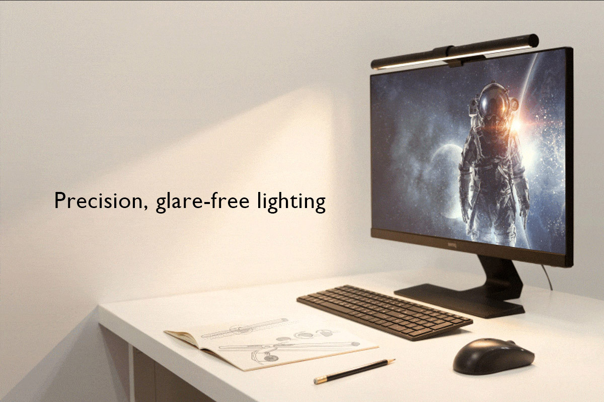 Screenbar Computer Monitor Light Led Clip Desk Lamp Dimmable Easy Set Up Takes Up Zero Space Hue Adjustable Eye Care Benq Singapore